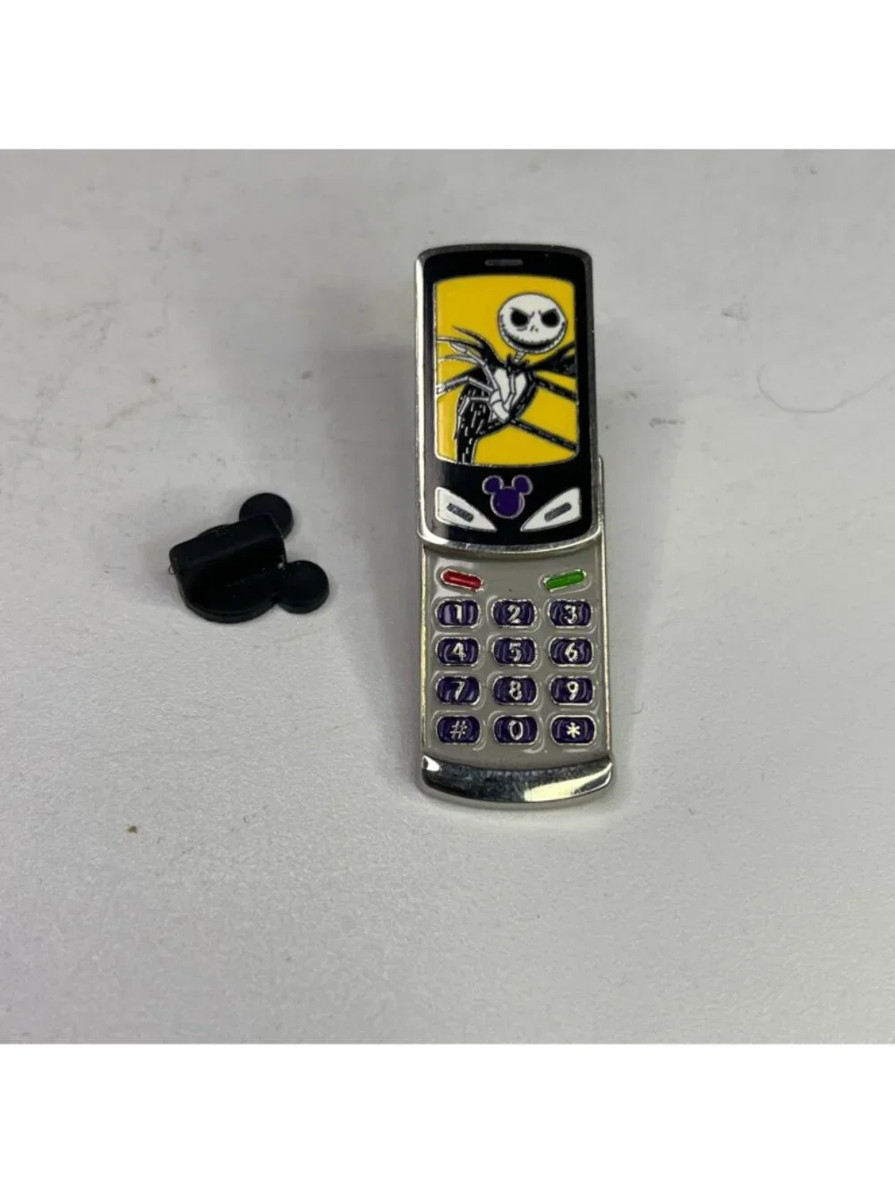 Disney Jack Skellington Cell Phone Slider NBC Collectible Pin From 2008